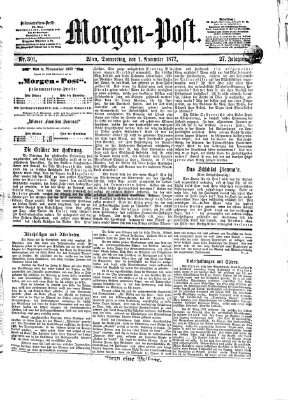 Morgenpost Donnerstag 1. November 1877