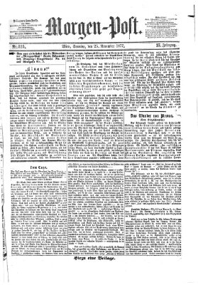 Morgenpost Sonntag 25. November 1877