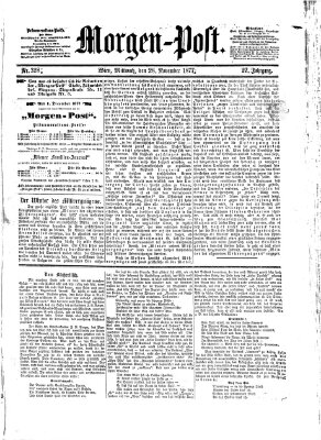 Morgenpost Mittwoch 28. November 1877