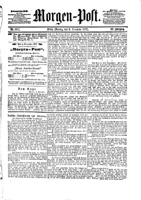 Morgenpost Montag 3. Dezember 1877