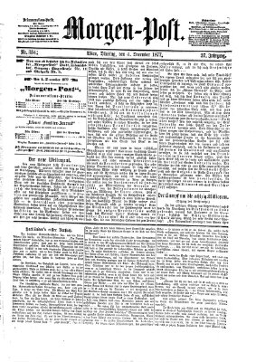 Morgenpost Dienstag 4. Dezember 1877