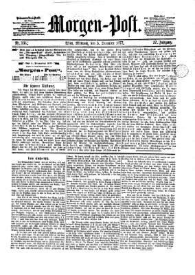 Morgenpost Mittwoch 5. Dezember 1877