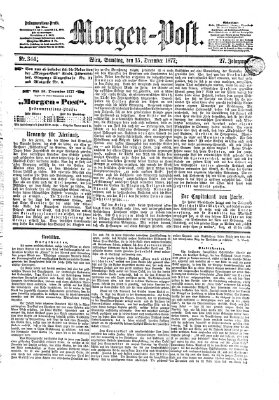 Morgenpost Samstag 15. Dezember 1877