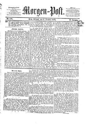 Morgenpost Mittwoch 19. Dezember 1877