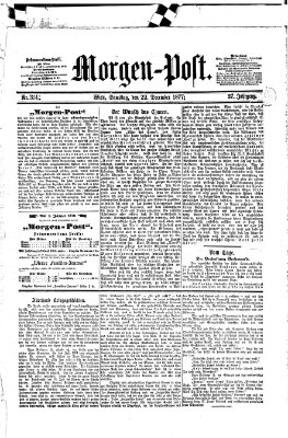 Morgenpost Samstag 22. Dezember 1877