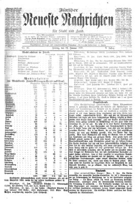 Fürther neueste Nachrichten für Stadt und Land (Fürther Abendzeitung) Freitag 12. Januar 1877