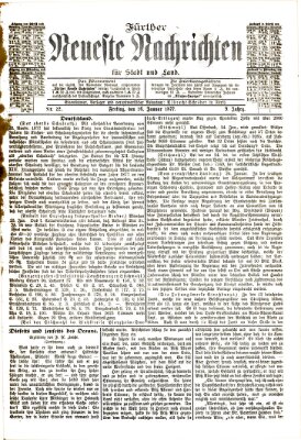 Fürther neueste Nachrichten für Stadt und Land (Fürther Abendzeitung) Freitag 26. Januar 1877