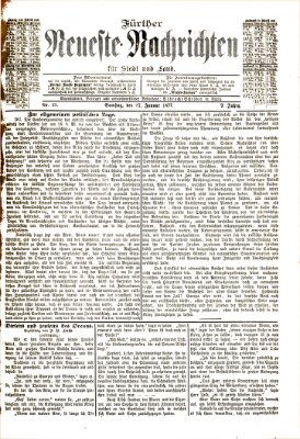 Fürther neueste Nachrichten für Stadt und Land (Fürther Abendzeitung) Samstag 27. Januar 1877