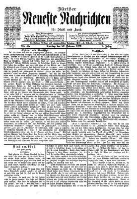 Fürther neueste Nachrichten für Stadt und Land (Fürther Abendzeitung) Dienstag 27. Februar 1877