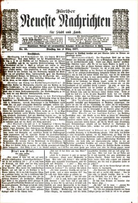 Fürther neueste Nachrichten für Stadt und Land (Fürther Abendzeitung) Dienstag 6. März 1877