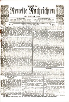 Fürther neueste Nachrichten für Stadt und Land (Fürther Abendzeitung) Dienstag 20. März 1877