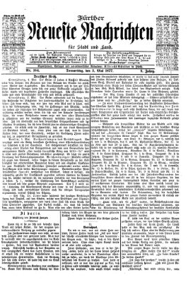 Fürther neueste Nachrichten für Stadt und Land (Fürther Abendzeitung) Donnerstag 3. Mai 1877