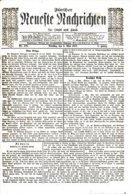 Fürther neueste Nachrichten für Stadt und Land (Fürther Abendzeitung) Dienstag 8. Mai 1877