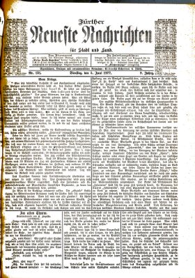 Fürther neueste Nachrichten für Stadt und Land (Fürther Abendzeitung) Dienstag 5. Juni 1877