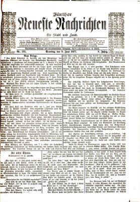 Fürther neueste Nachrichten für Stadt und Land (Fürther Abendzeitung) Samstag 9. Juni 1877