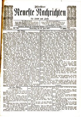 Fürther neueste Nachrichten für Stadt und Land (Fürther Abendzeitung) Donnerstag 21. Juni 1877