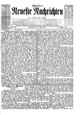 Fürther neueste Nachrichten für Stadt und Land (Fürther Abendzeitung) Sonntag 8. Juli 1877