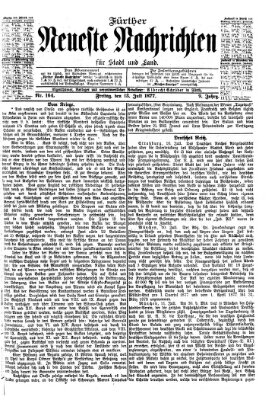 Fürther neueste Nachrichten für Stadt und Land (Fürther Abendzeitung) Freitag 13. Juli 1877