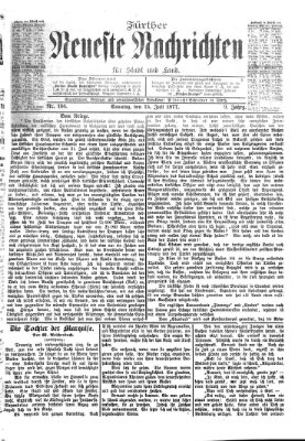 Fürther neueste Nachrichten für Stadt und Land (Fürther Abendzeitung) Sonntag 15. Juli 1877