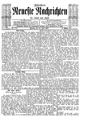 Fürther neueste Nachrichten für Stadt und Land (Fürther Abendzeitung) Freitag 20. Juli 1877