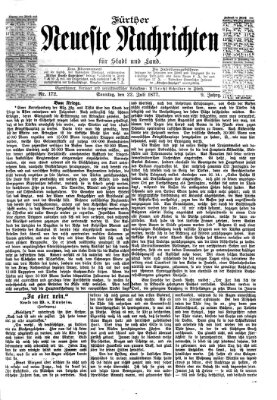 Fürther neueste Nachrichten für Stadt und Land (Fürther Abendzeitung) Sonntag 22. Juli 1877