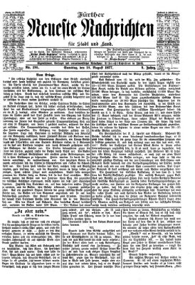 Fürther neueste Nachrichten für Stadt und Land (Fürther Abendzeitung) Samstag 18. August 1877