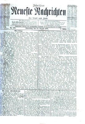 Fürther neueste Nachrichten für Stadt und Land (Fürther Abendzeitung) Donnerstag 23. August 1877