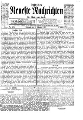 Fürther neueste Nachrichten für Stadt und Land (Fürther Abendzeitung) Mittwoch 3. Oktober 1877