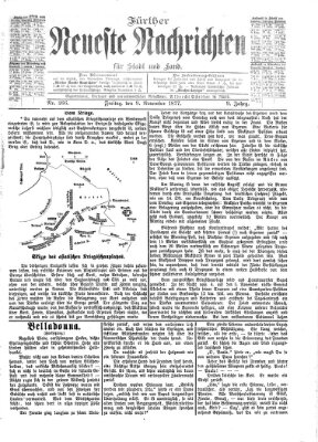 Fürther neueste Nachrichten für Stadt und Land (Fürther Abendzeitung) Freitag 9. November 1877