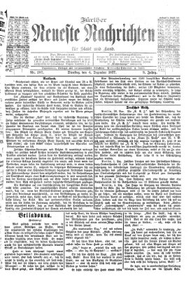 Fürther neueste Nachrichten für Stadt und Land (Fürther Abendzeitung) Dienstag 4. Dezember 1877