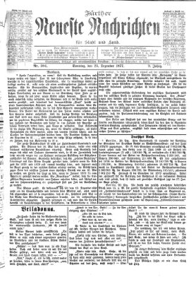 Fürther neueste Nachrichten für Stadt und Land (Fürther Abendzeitung) Sonntag 23. Dezember 1877