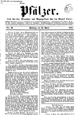 Pfälzer Sonntag 15. April 1877