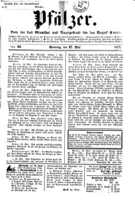 Pfälzer Sonntag 27. Mai 1877