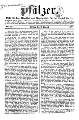 Pfälzer Freitag 3. August 1877