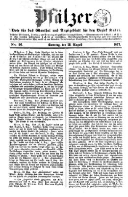 Pfälzer Sonntag 12. August 1877