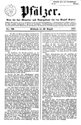 Pfälzer Mittwoch 29. August 1877