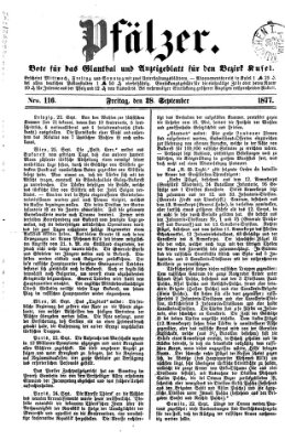 Pfälzer Freitag 28. September 1877