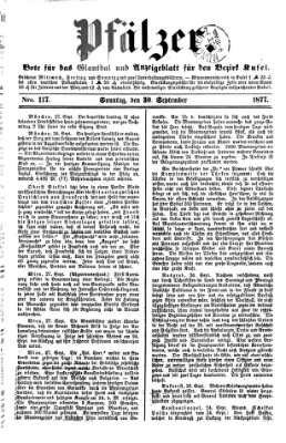 Pfälzer Sonntag 30. September 1877