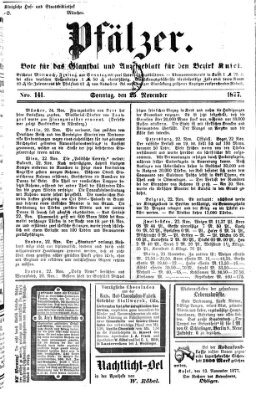 Pfälzer Sonntag 25. November 1877