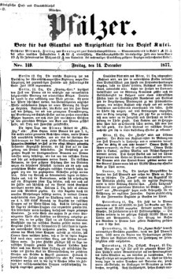 Pfälzer Freitag 14. Dezember 1877