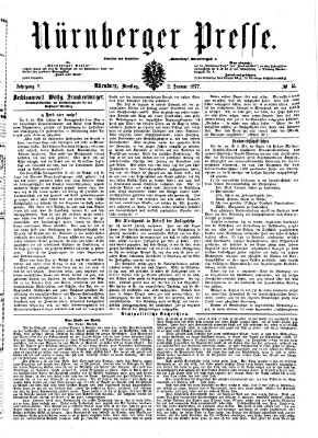 Nürnberger Presse Dienstag 2. Januar 1877