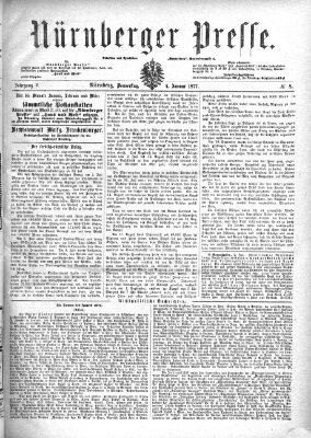 Nürnberger Presse Donnerstag 4. Januar 1877