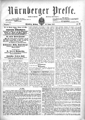 Nürnberger Presse Mittwoch 10. Januar 1877