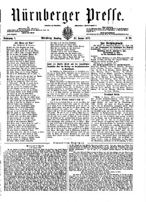 Nürnberger Presse Samstag 20. Januar 1877