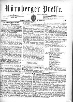 Nürnberger Presse Dienstag 23. Januar 1877