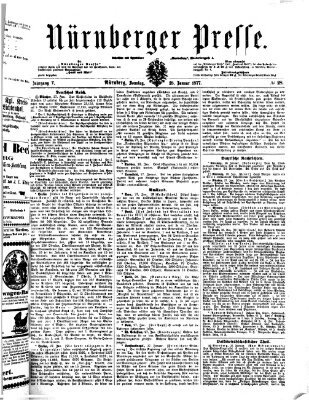 Nürnberger Presse Sonntag 28. Januar 1877