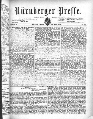 Nürnberger Presse Montag 29. Januar 1877