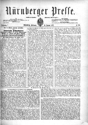 Nürnberger Presse Mittwoch 31. Januar 1877