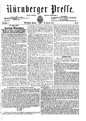 Nürnberger Presse Montag 19. Februar 1877