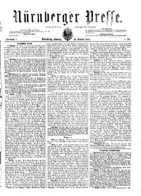 Nürnberger Presse Sonntag 25. Februar 1877